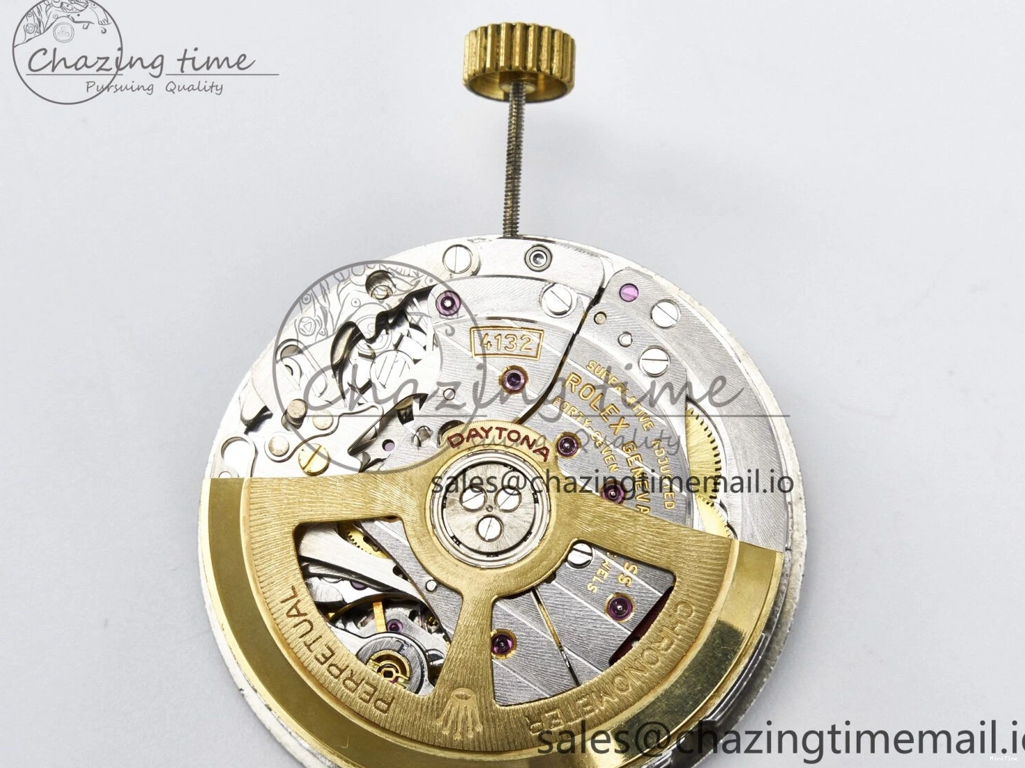 MiroTime 0301 ZeroBulk Custom Modded Daytona DD4132 VSV Super Clone 28800 VPH Automatic Movement (Silver Color) 479